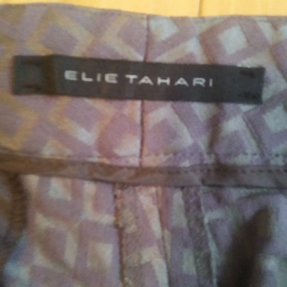 Tahari Elie Tahari Lolita Pants  Pewter size 10 - Picture 2 of 11